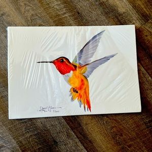 Humming bird painting.  Unopened.